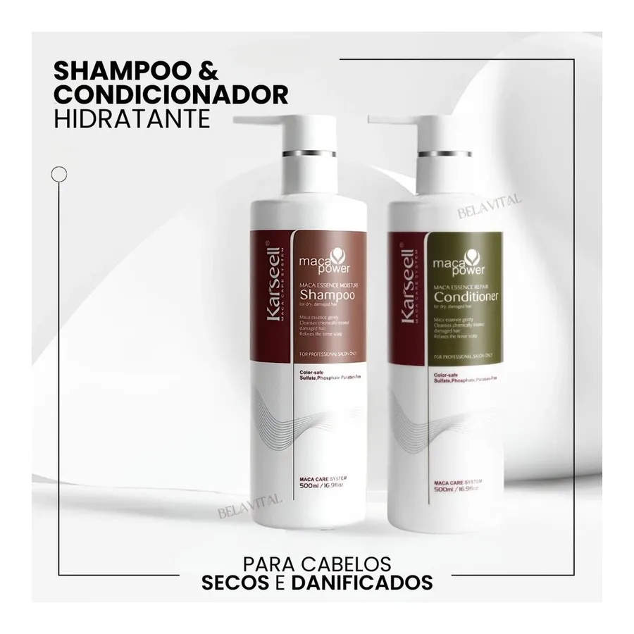 Bela Vital Kit Shampoo + Condicionador Karseell — foto 3