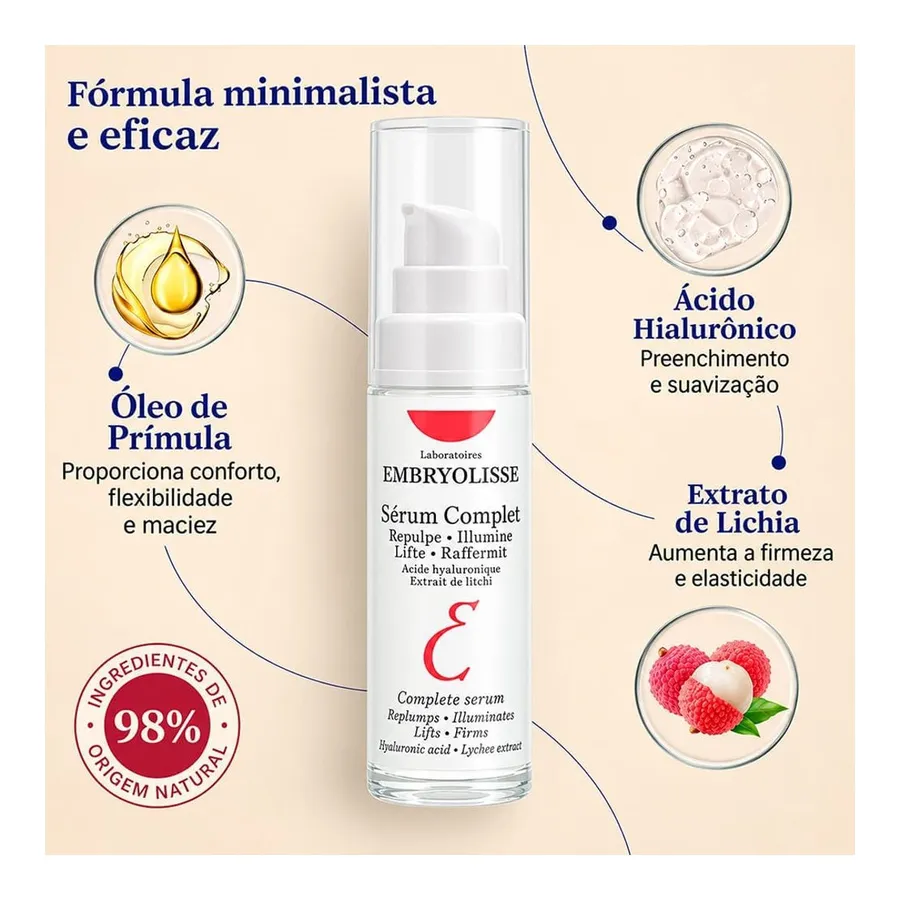 Embryolisse Sérum Complet - Sérum Firmador e Preenchedor 30ml — foto 3