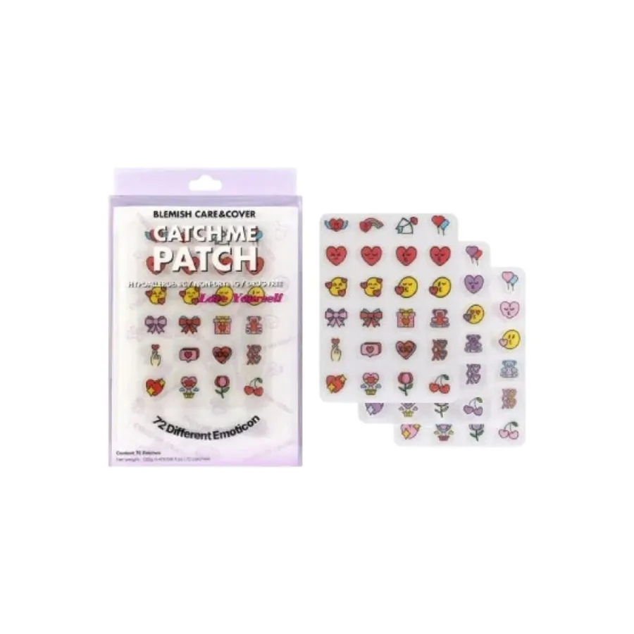Catch me Patch Adesivo para Acne Emoticon Love Yourself 72 unidades