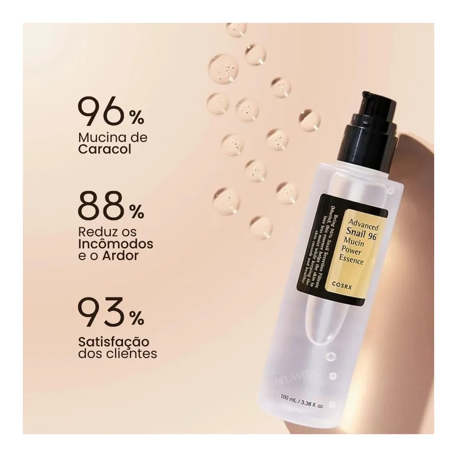 Bela Vital Sérum Coreano Advanced Snail 96: Reparação com Mucina de Caracol — foto 3