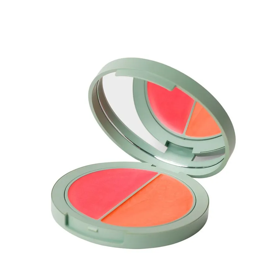 Blush e Iluminador Multifuncional Duo Care Natural Beauty Maquiagem Peony & Sunstone 10g