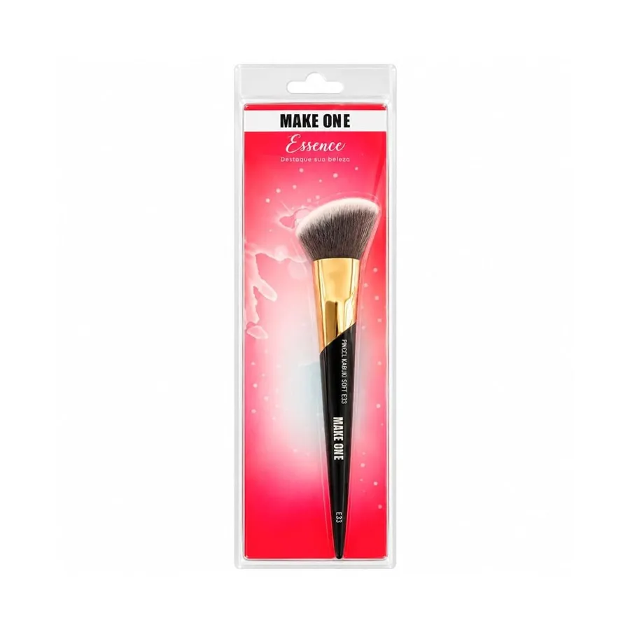Make One Essence Kabuki Soft E33 MK9546 - Pincel para Base e Corretivo