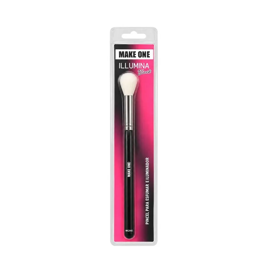 Make One Brasil Make One Illumina Black MK2992 - Pincel para Esfumar E Iluminador