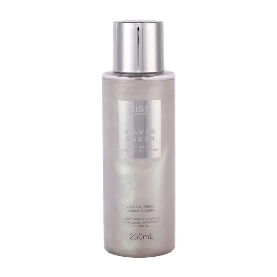 Kiss New York Shimmer Silver Queen Body Splash 250ml