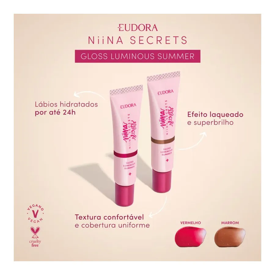 Gloss Eudora Niina Secrets Luminous Summer 12g — foto 3