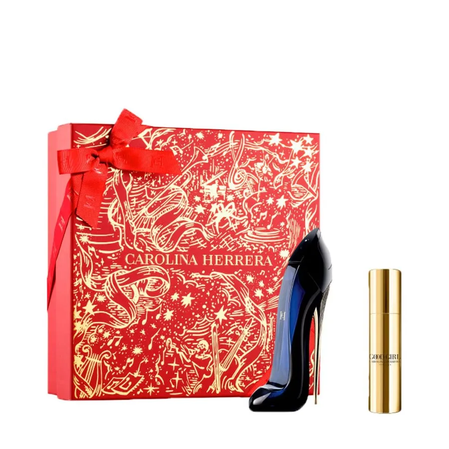 Kit Coffret Perfume Carolina Herrera Good Girl Feminino Eau de Parfum 50ml + Miniatura 10ml