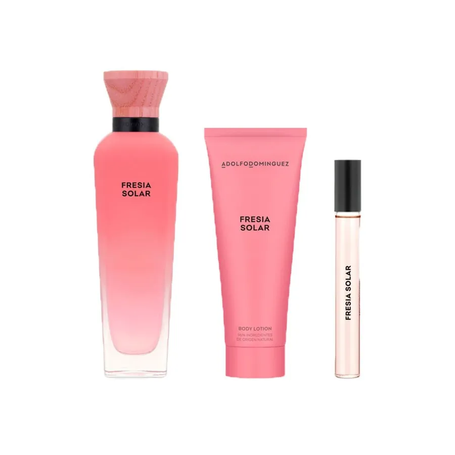 Kit Perfume Adolfo Dominguez Água Fresca Fresia Solar Feminino Eau de Parfum 120ml + Creme Corporal 75ml + Miniatura 10ml — foto 3