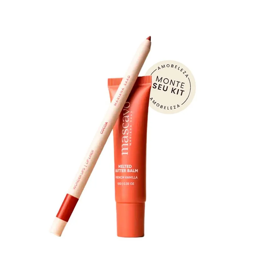 Kit para Lábios Mascavo Melted & Wonder Lip - Lip Balm + Lapiseira