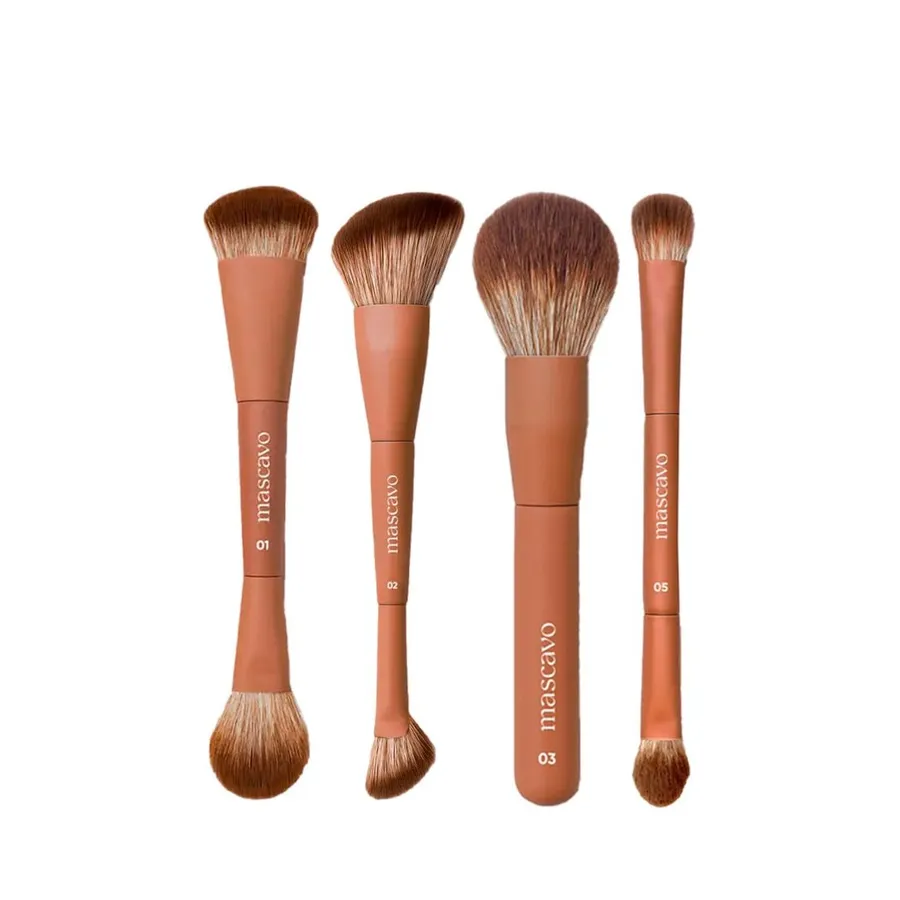 Kit Mascavo Pro Series Pincel de Maquiagem - 4 Produtos