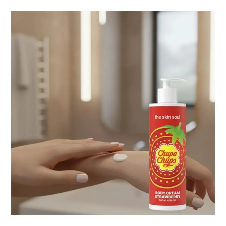 Chupa Chups The Skin S Loção Corporal Strawberry 240ml — foto 3