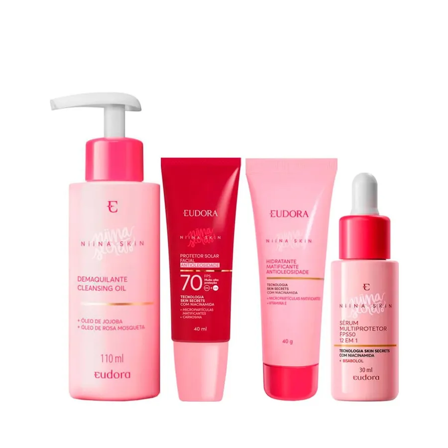 Kit Eudora Niina Secrets Skin Cuidado Essencial