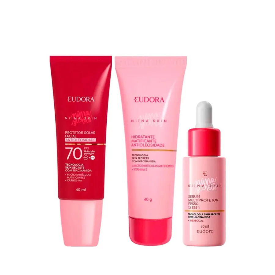 Kit Eudora Niina Secrets Skin Cuidado Básico