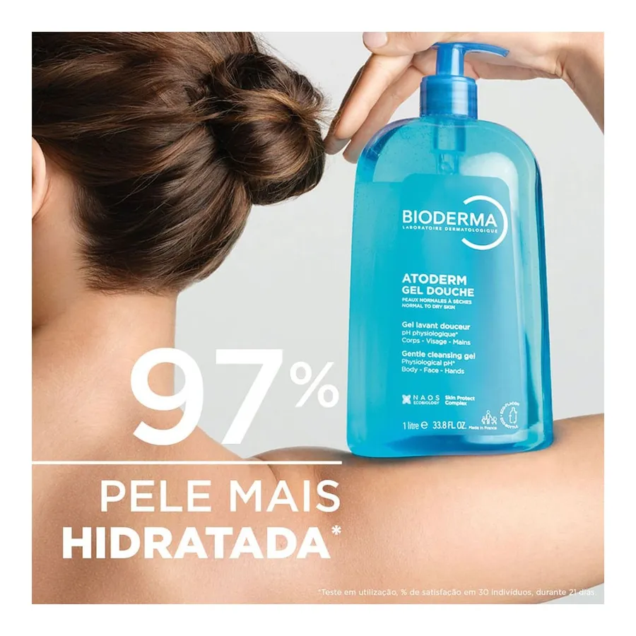 Bioderma Gel De Banho Antiressecamento Atoderm Gel Douche 1000ml — foto 3