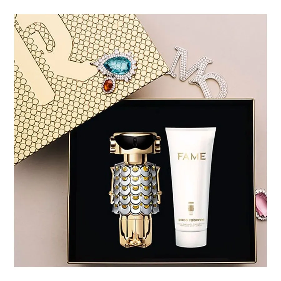 Kit Rabanne Fame Feminino - Eau De Parfum 80ml + Body Lotion 100ml — foto 3