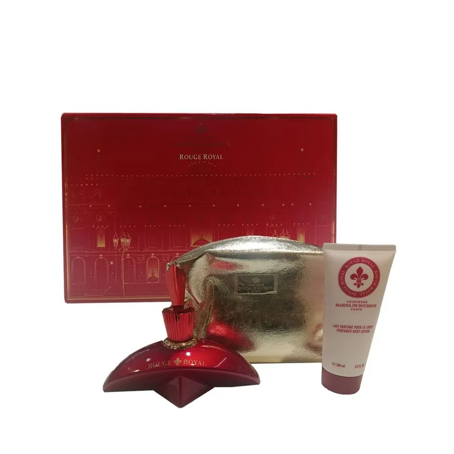 Kit Marina de Bourbon Rouge Royal Eau de Parfum 100ml + Body Lotion + Nécessaire