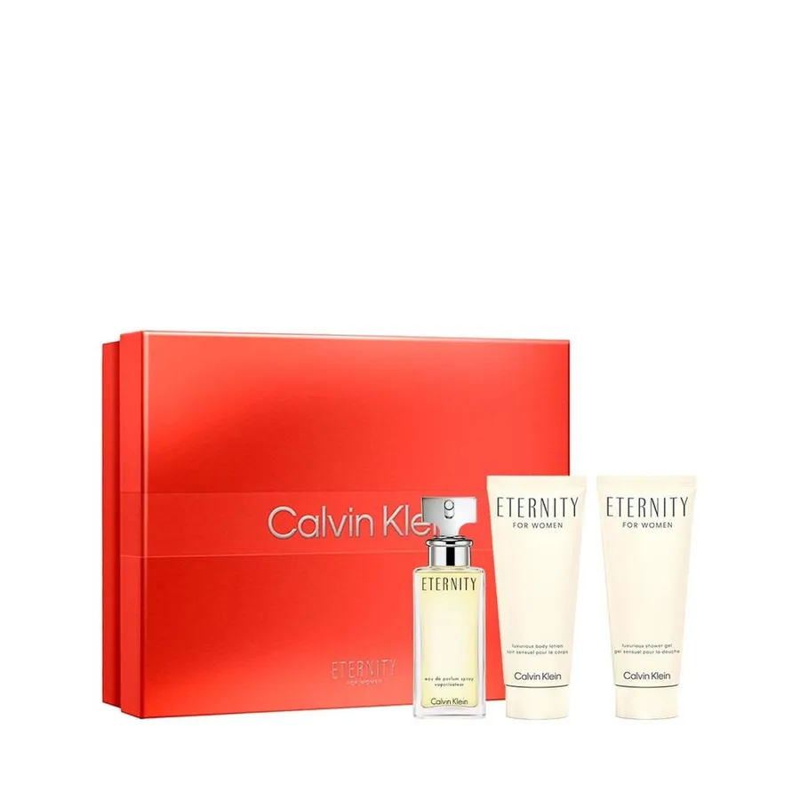 Kit Calvin Klein Eternity Feminino - Eau de Parfum 50ml + Body Lotion 100ml + Shower Gel