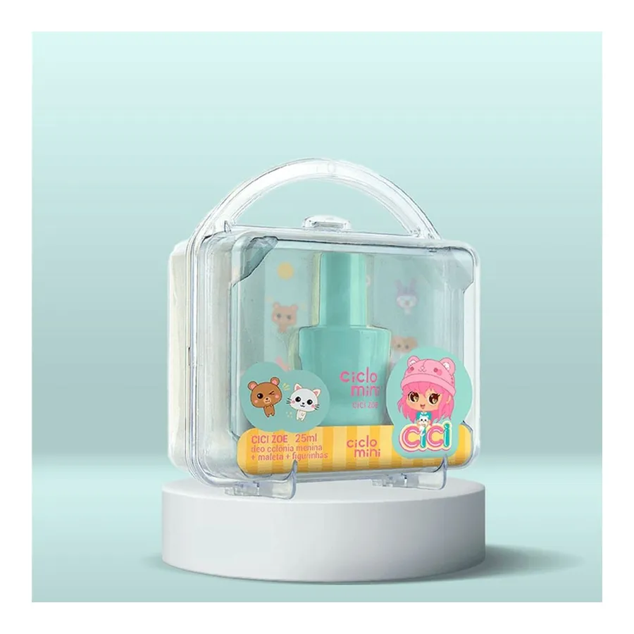 Kit Ciclo Mini Cici Zoe - Estojo com Deo Colônia + Maletinha + Figurinhas 25ml — foto 3