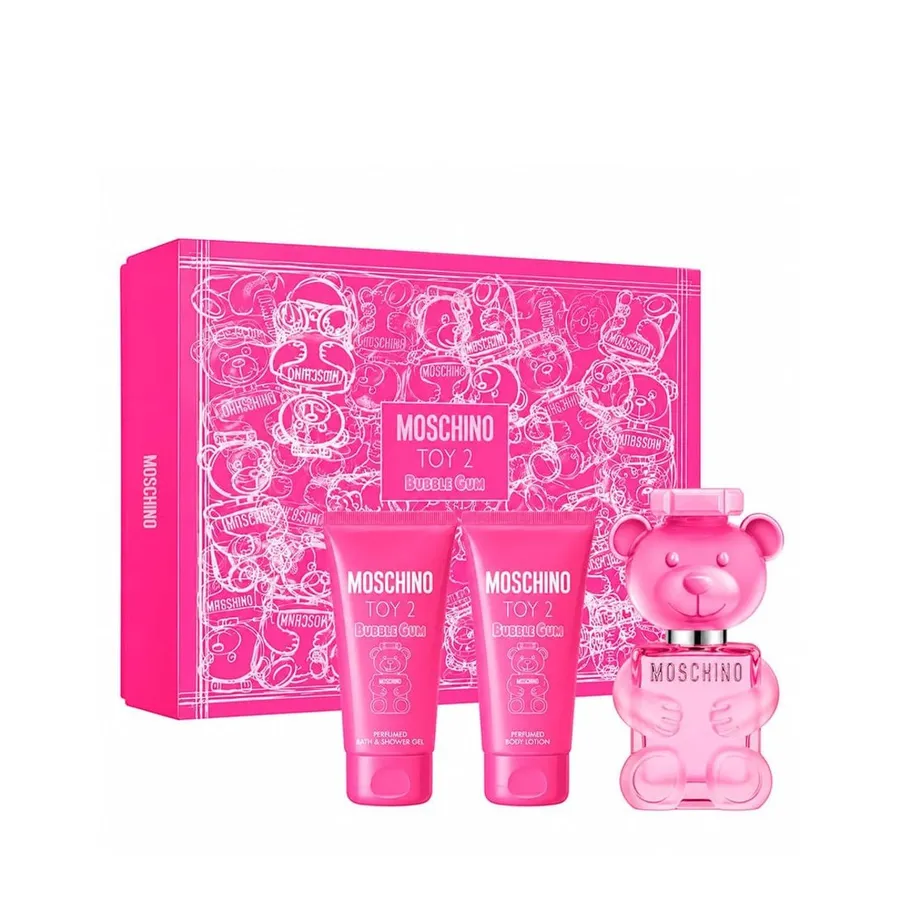Kit Moschino Toy 2 Bubble Gum Feminino Edt 50ml + Gb 50ml + Bl
