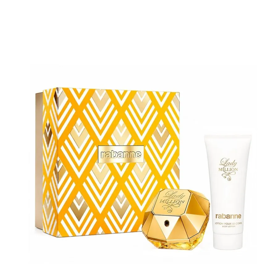 Kit Rabanne Lady Million Feminino - Eau de Parfum 80ml + Body Lotion 100ml