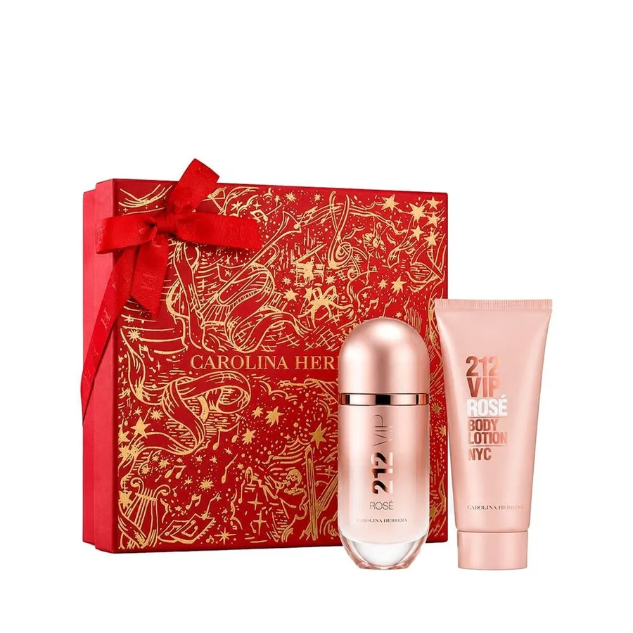 Kit Carolina Herrera 212 VIP Rosé Feminino - Eau de Parfum 80ml + Body Lotion 100ml