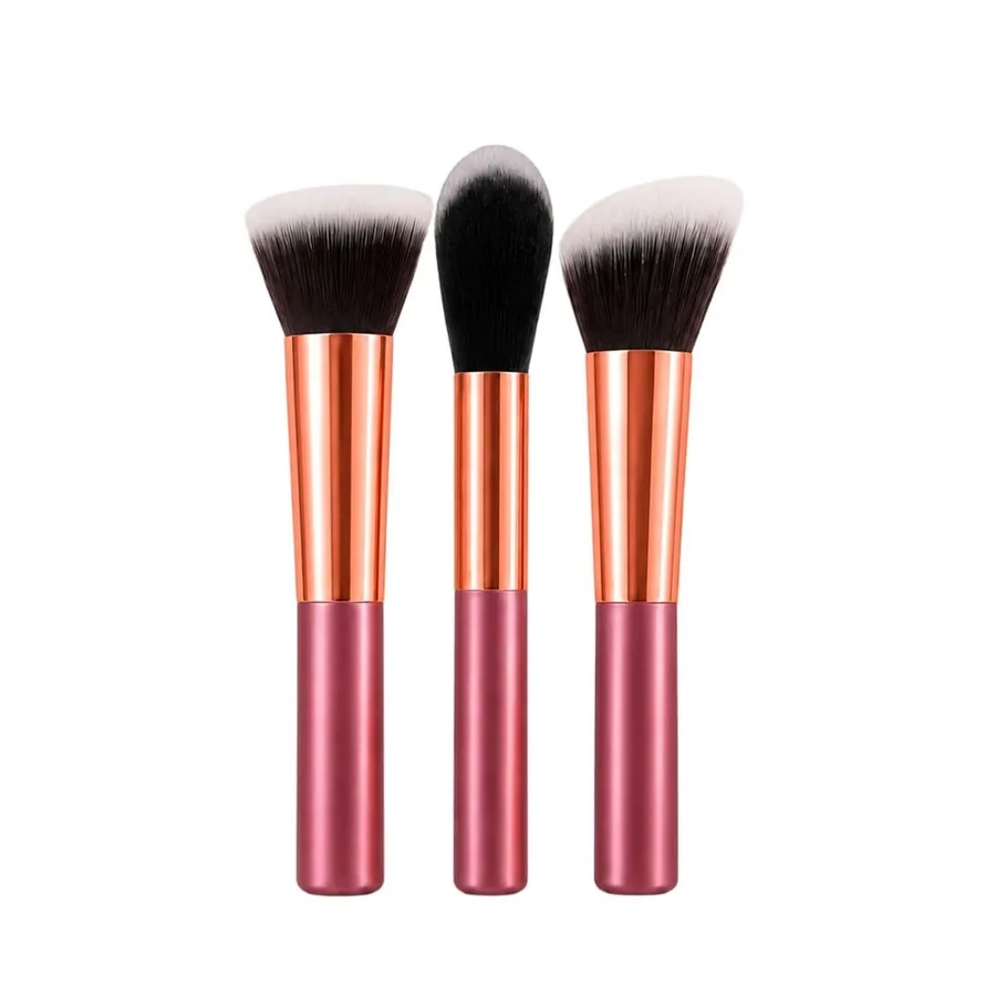 Make One Brasil Kit Make One Art & Beauty MK8464 - 3 Pincéis Profissionais para Maquiagem