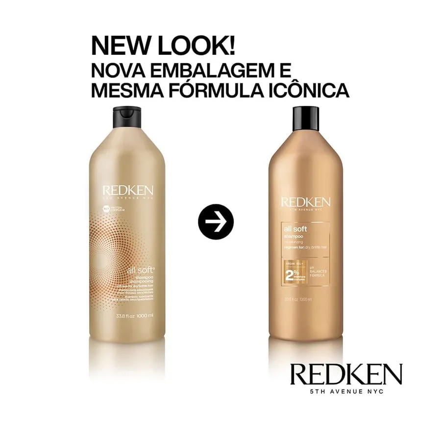 Redken All Soft Shampoo 1L — foto 4