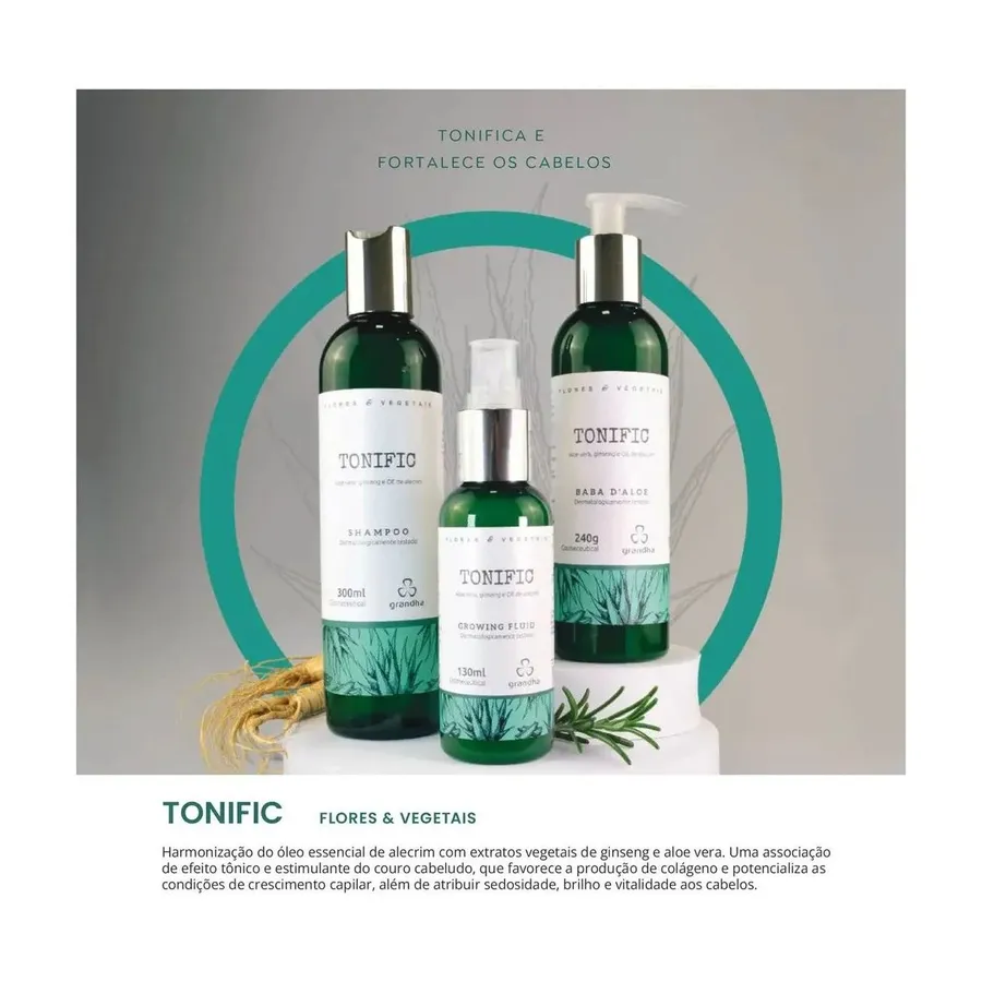Grandha Capilar Tonific Shampoo Força e Vitalidade Flores & Vegetais 300ml — foto 3