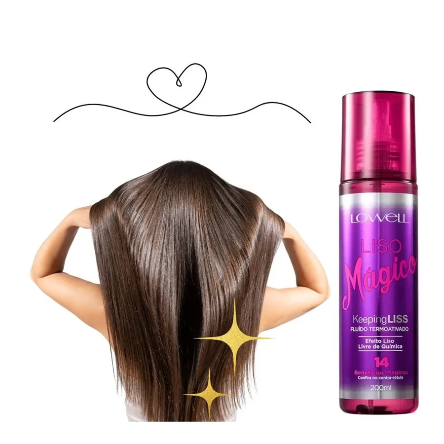 Lowell Shampoo Suave e Hidratante Liso Magico 240ml — foto 3