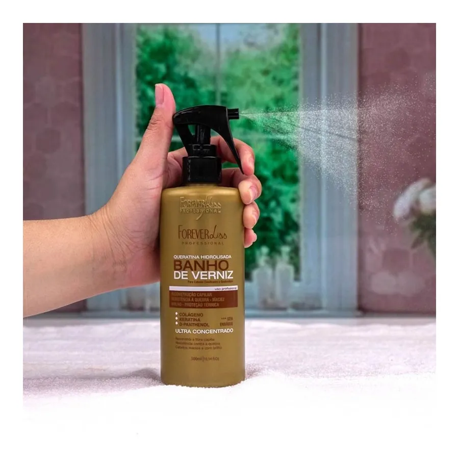 Forever Liss Queratina Hidrolisada Banho de Verniz 300ml — foto 3
