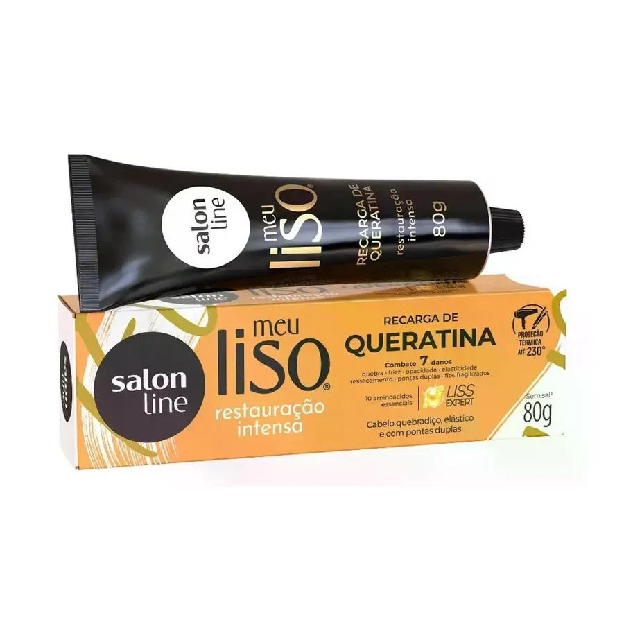 Salon Line Recarga Queratina Meu Liso Restauração Intensa 80g