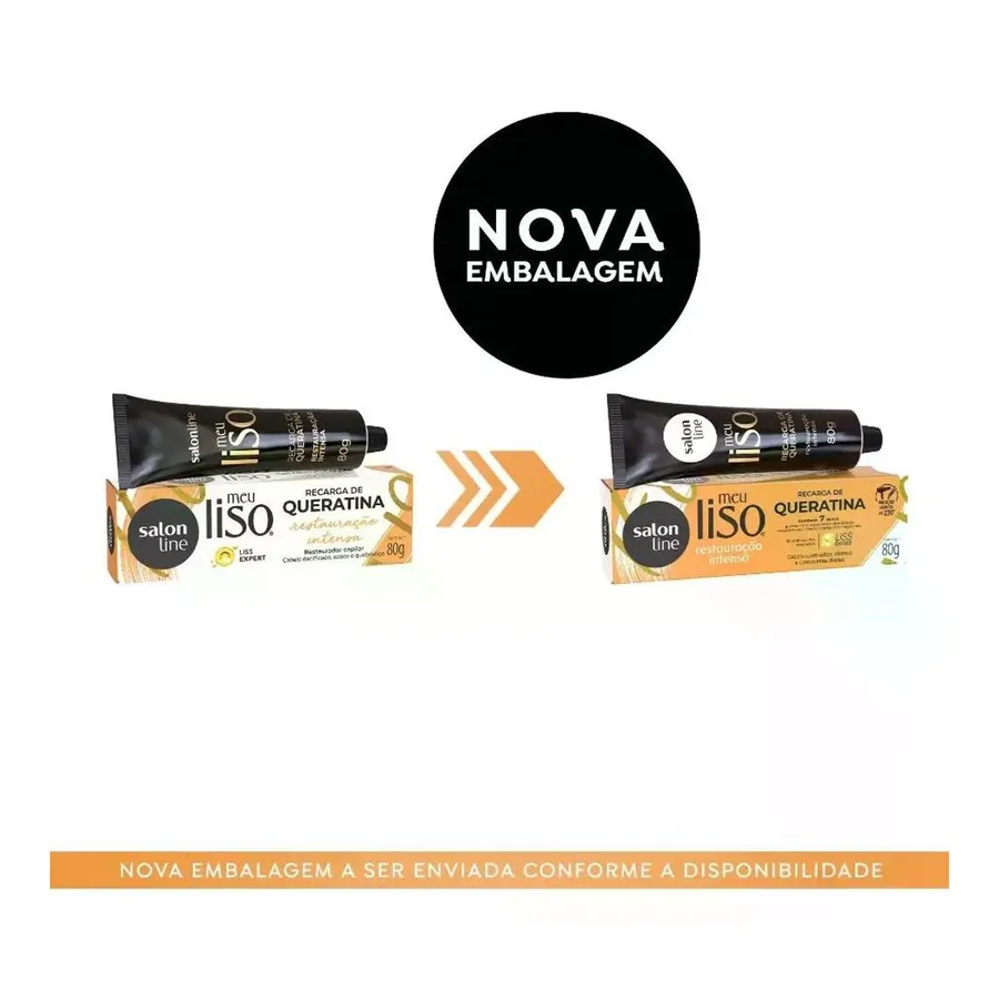 Salon Line Recarga Queratina Meu Liso Restauração Intensa 80g — foto 3