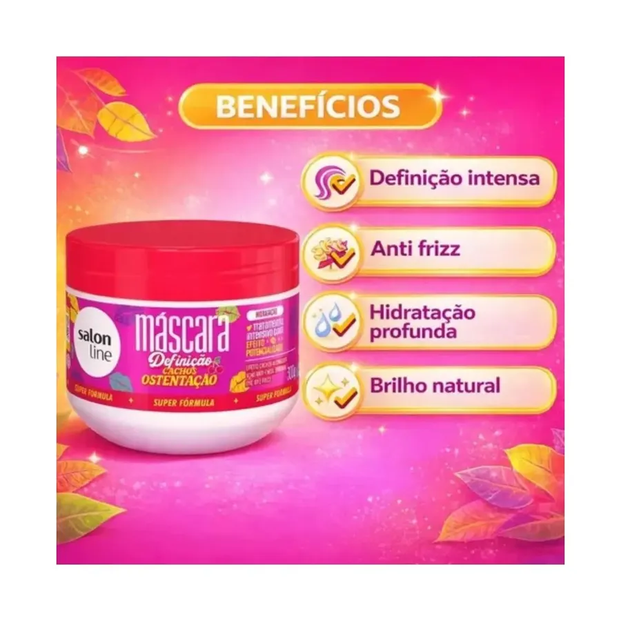Salon Line Cachos Ostentação Máscara de Tratamento 300g — foto 3