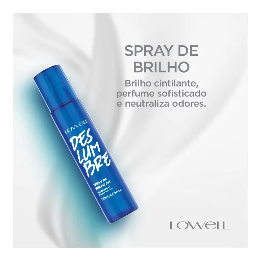 Lowell Hair Spray Fixação extra forte Deslumbre 500ml — foto 3