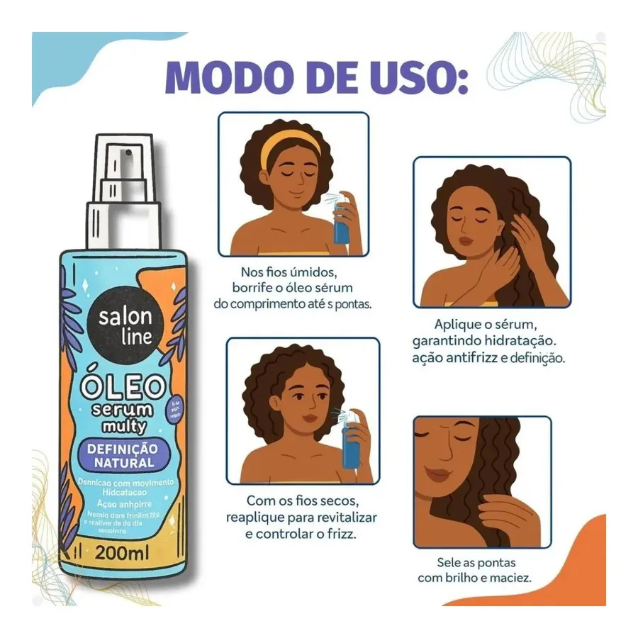 Salon Line Sérum Multy Definição Natural Óleo 200ml — foto 3