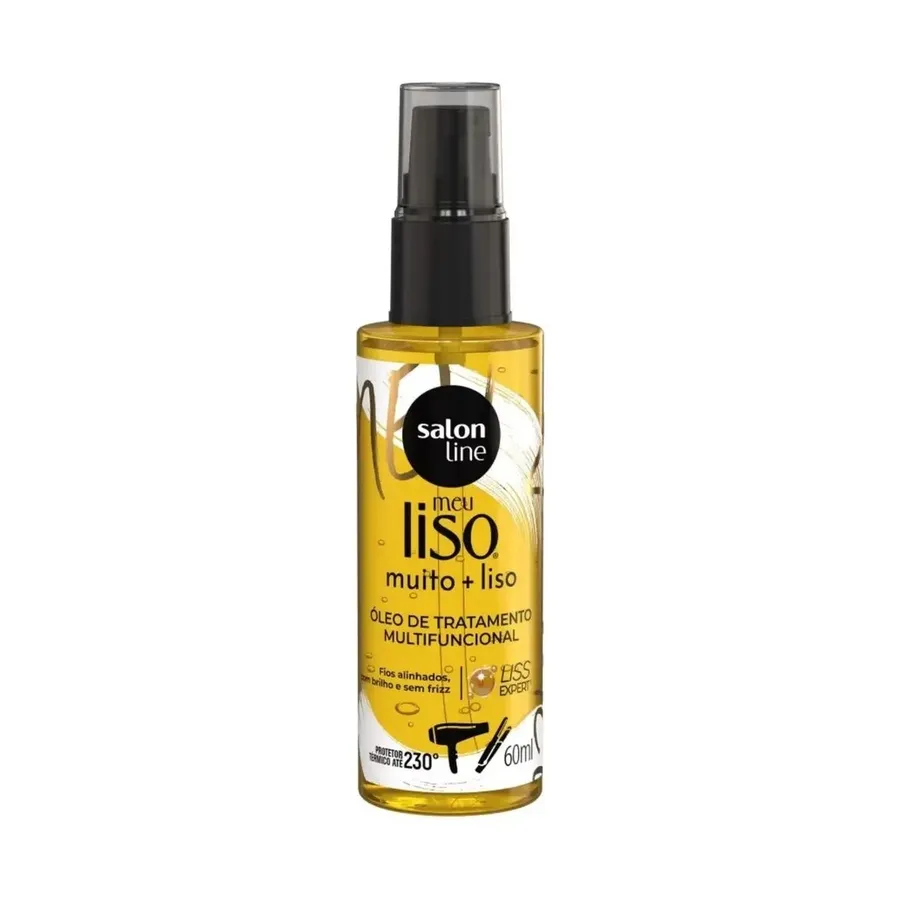 Salon Line Meu Liso Muito + Liso Vanilla Glow Óleo Bifásico 120ml
