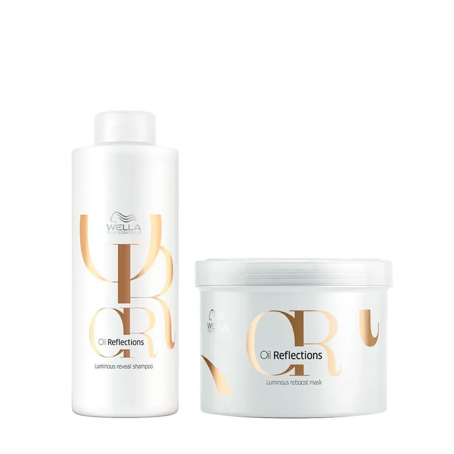 Wella Professionals Kit Oil Reflections - Shampoo + Máscara 1L + 500ml