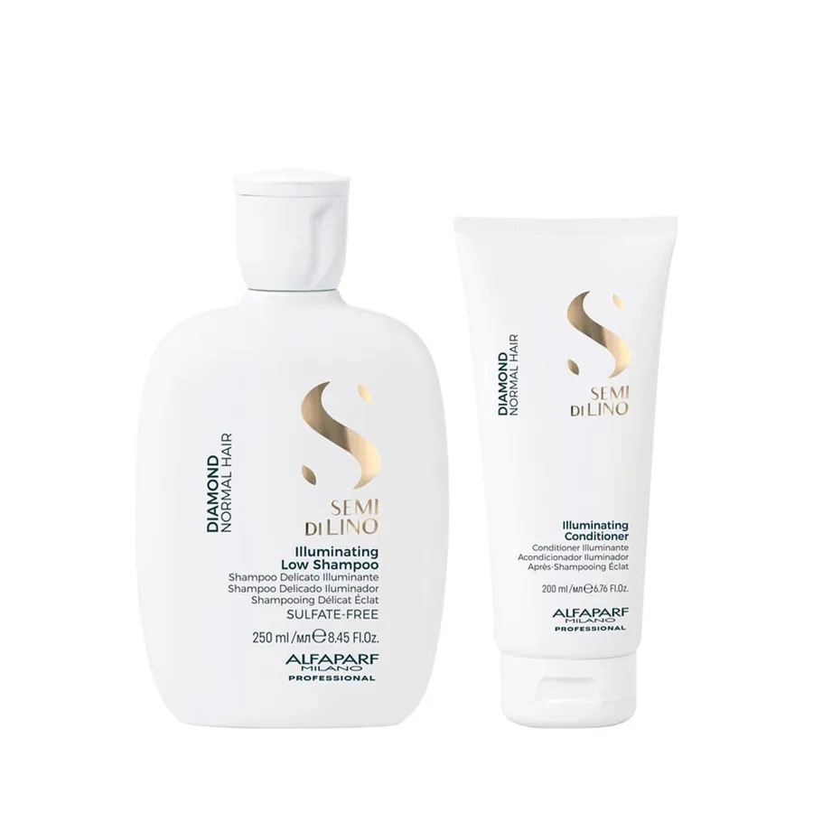 Alfaparf Milano Kit Semi Di Lino Diamond - Shampoo + Condicionador 250ml + 200ml
