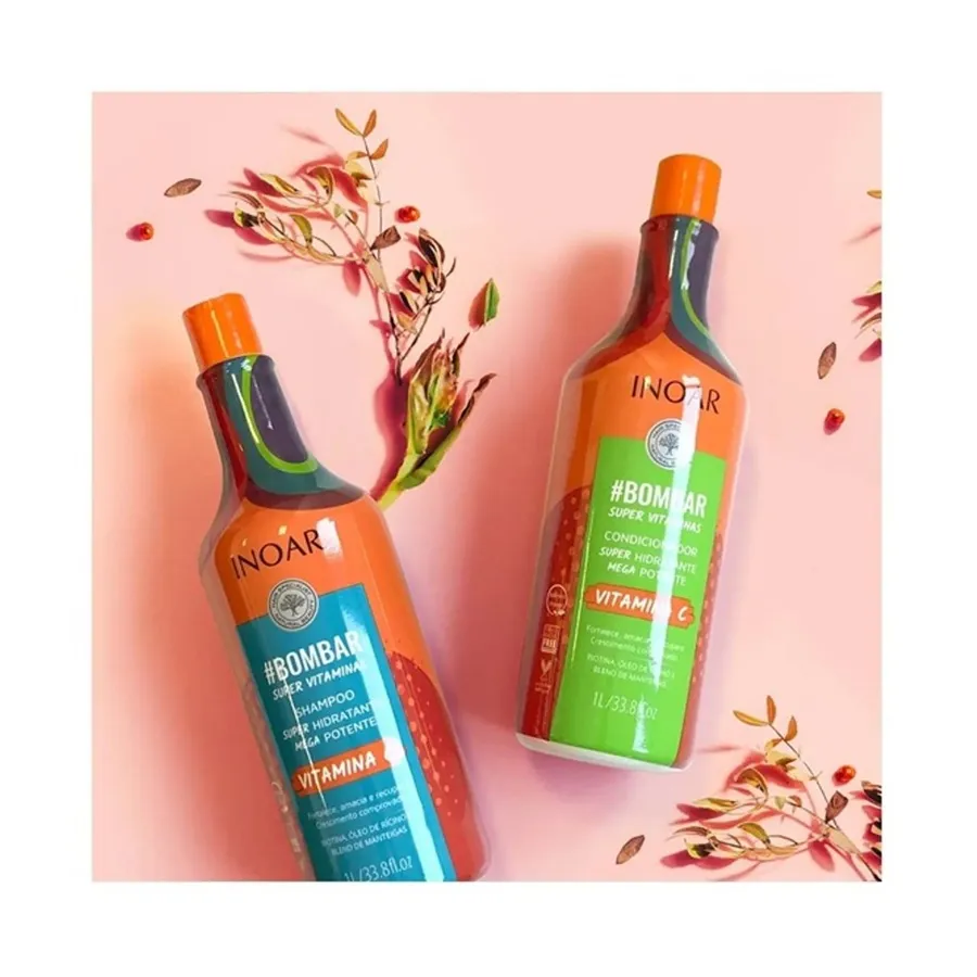 Kit Inoar Bombar Shampoo + Condicionador 1L + 1L — foto 3