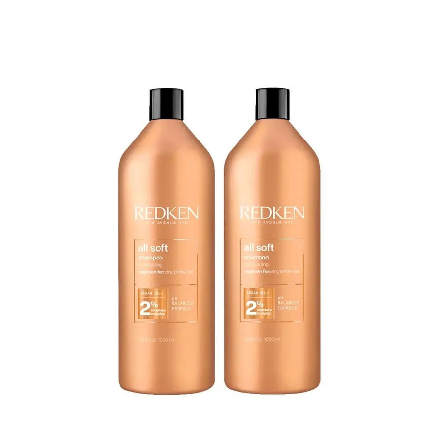 Redken Kit All Soft - Shampoo - 2 Unidades 1L