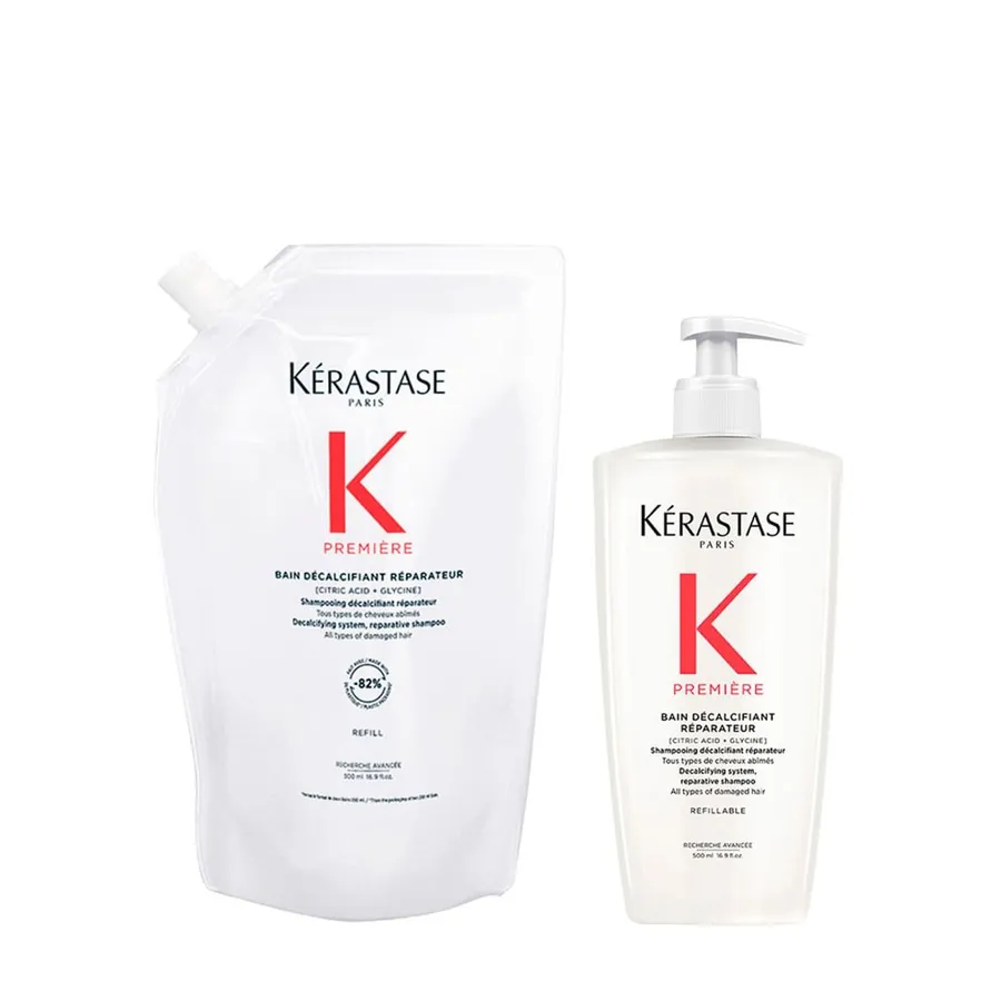 Kérastase Kit Première Bain Décalcifiant Réparateur Shampoo + Refil 500ml refil