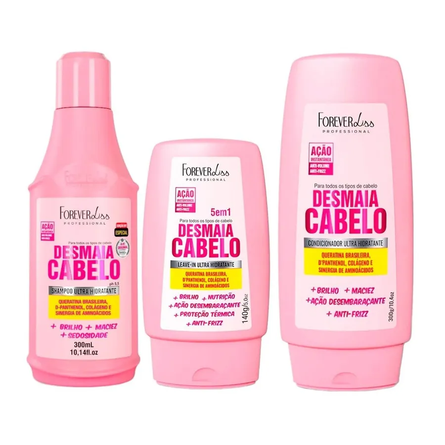 Forever Liss Kit Desmaia cabelo Shampoo+Condicionador