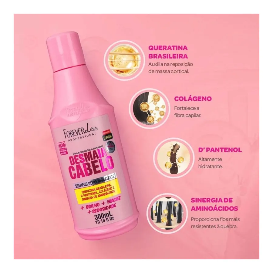 Forever Liss Kit Desmaia cabelo Shampoo+Condicionador — foto 4