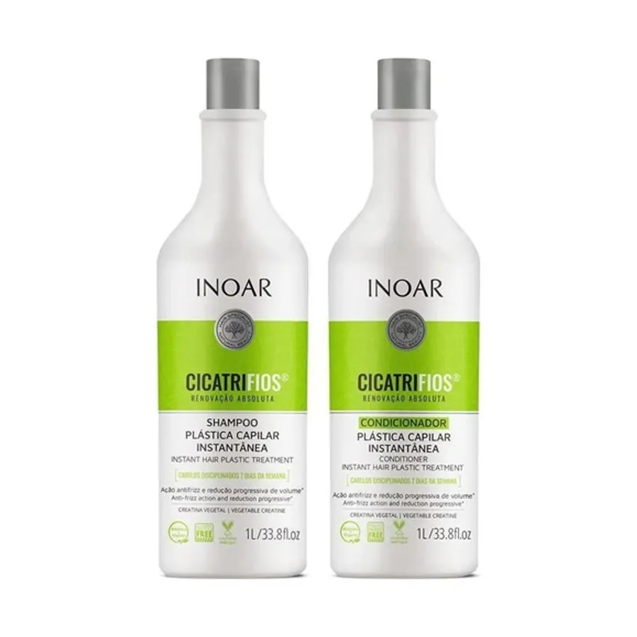 Inoar Kit Cicatrifios Shampoo + condicionador 1L + 1L