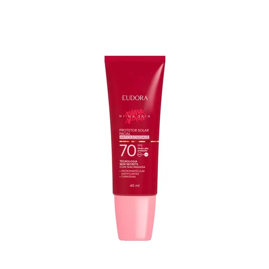 Eudora Niina Skin Protetor Solar Facial Antioleosidade FPS 70 40ml