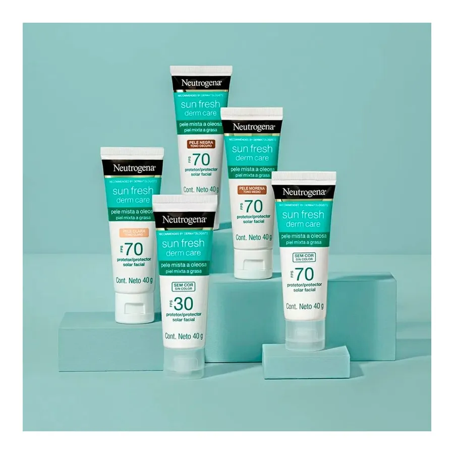Neutrogena Sun Fresh Derm Care Pele Mista a Oleosa FPS 70 40g — foto 4