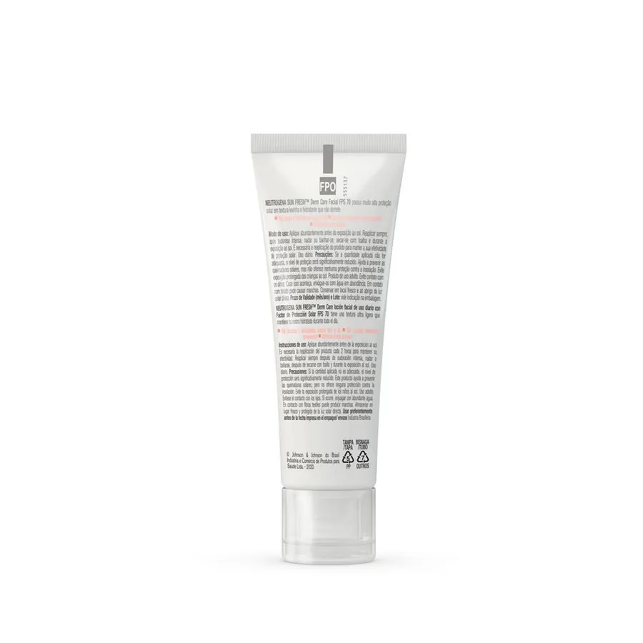 Neutrogena Sun Fresh Derm Care Pele Normal a Seca FPS 70 com Cor 40g — foto 3