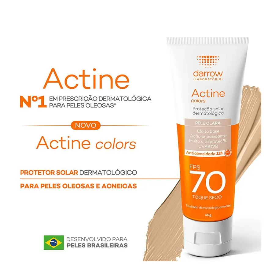Darrow Actine Colors Protetor Solar Facial FPS 70 40g — foto 3