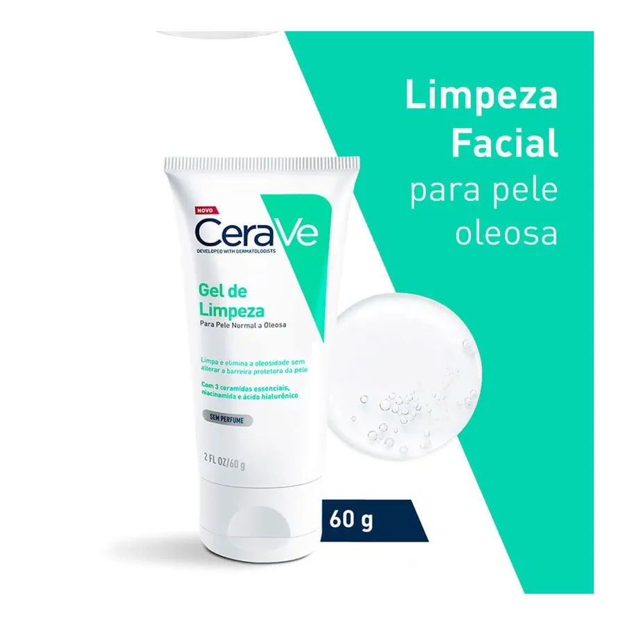 CeraVe Gel de Limpeza Facial Pele Normal a Oleosa 60g — foto 4
