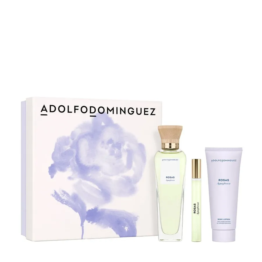 Adolfo Dominguez Kit Aguafresca Rosas Eau de Toilette + Hidratante Corporal + Miniatura 120ml
