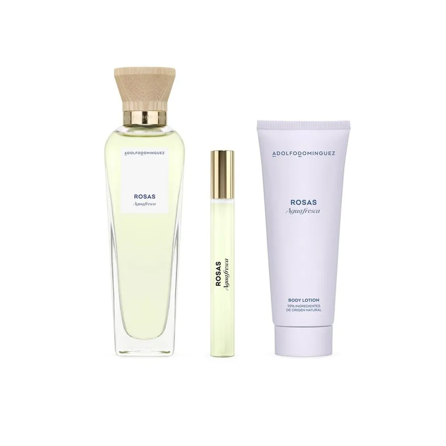 Adolfo Dominguez Kit Aguafresca Rosas Eau de Toilette + Hidratante Corporal + Miniatura 120ml — foto 3